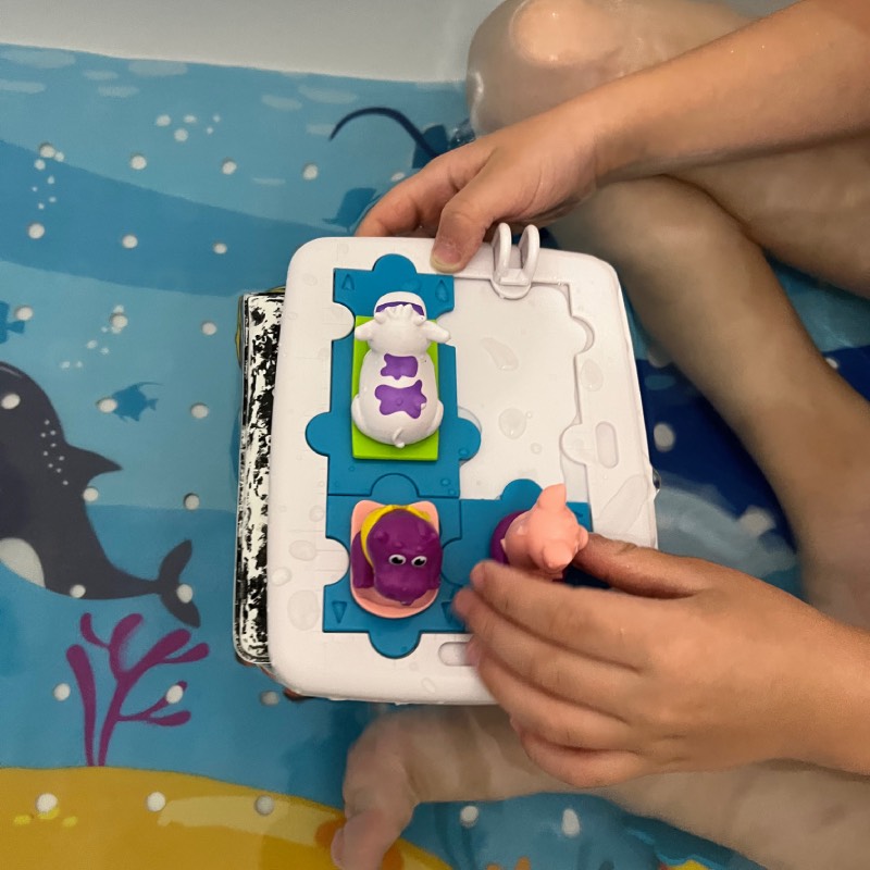 Logikspiel: "Badespaß" von ThinkFun Friends im Review von ThinkFun Friends ©https://dadslife.at