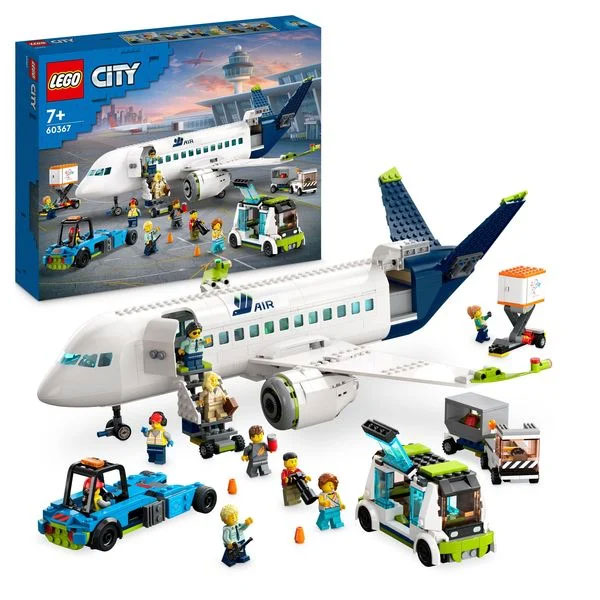 Bau- und Spielset "LEGO City Passagierflugzeug (60367)" von LEGO