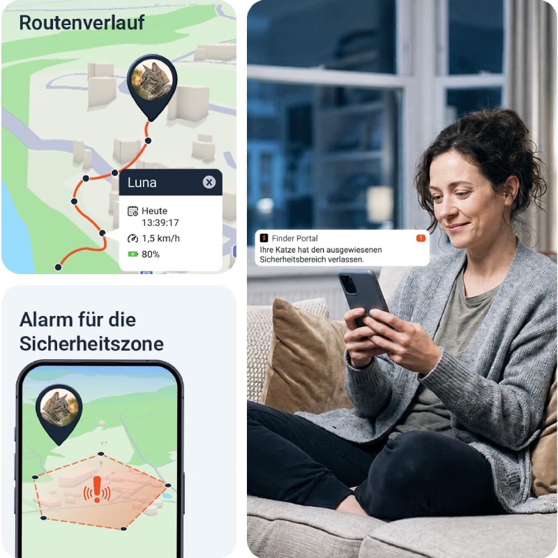 GPS-Tracker für Katzen "Cat Finder 4G Mini" von PAJ GPS