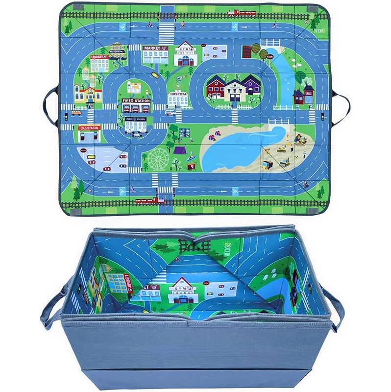 Auto-Organizer und Spielteppich-4-in-1 Auto Organizer und Spielteppich-HECKBO