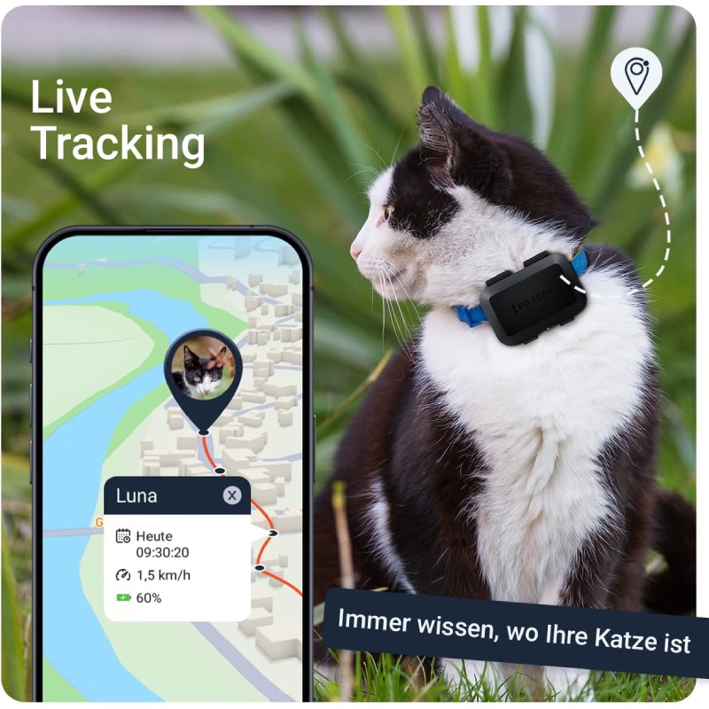 GPS-Tracker für Katzen "Cat Finder 4G Mini" von PAJ GPS