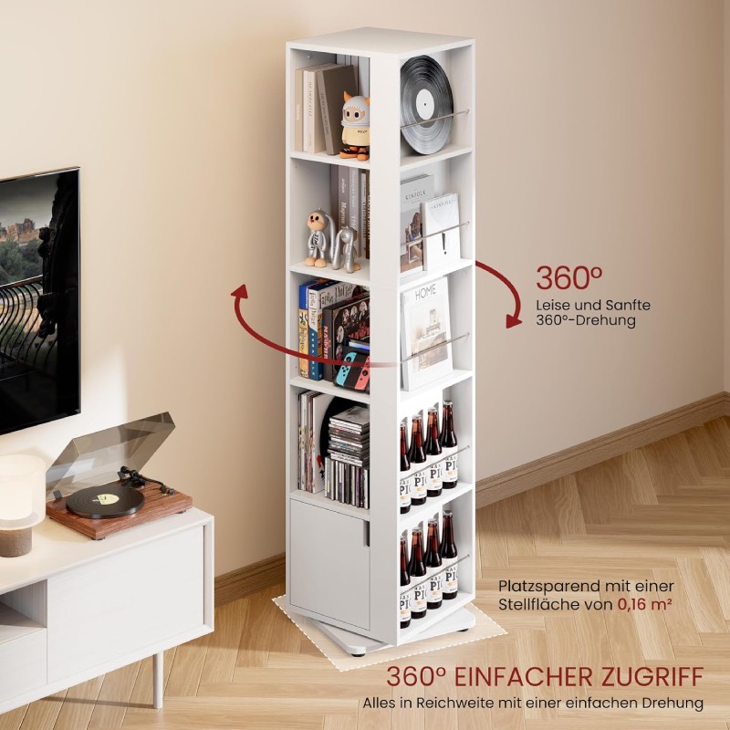 Drehbares Bücherregal von Yaheetech im Review von Yaheetech