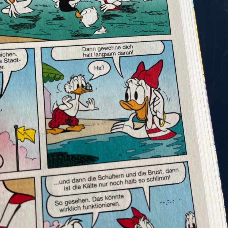 Lustiges Taschenbuch: "Schwimmen" von Egmont im Review von Egmont ©https://dadslife.at