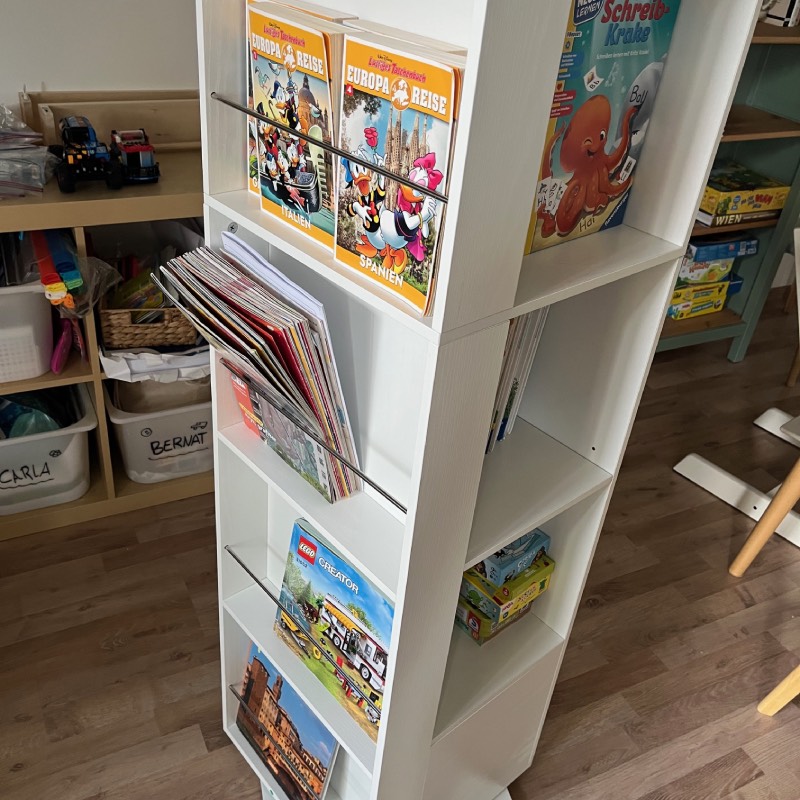 Drehbares Bücherregal von Yaheetech im Review von Yaheetech ©https://dadslife.at