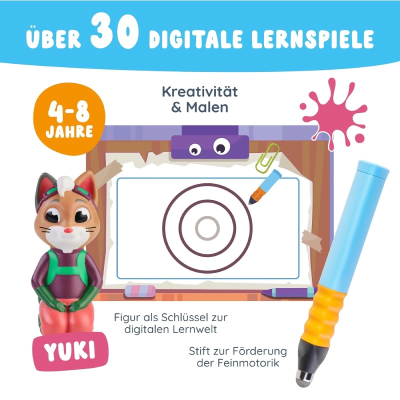 Lernspiel-Starterset inkl. Eingabestift: "Yuki - Kreativität" von EDURINO im Review von EDURINO