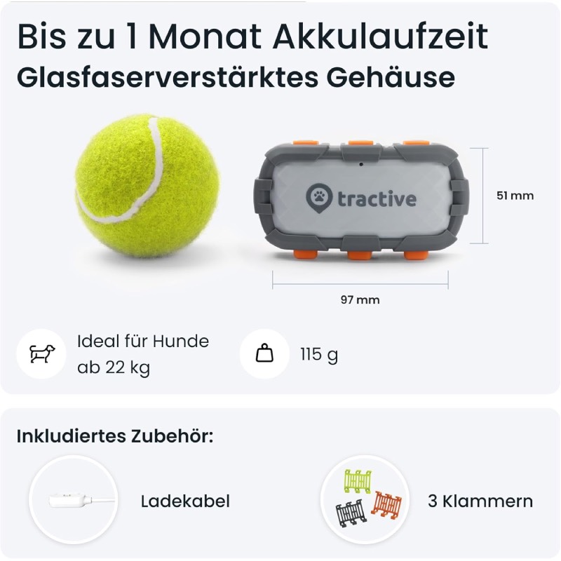GPS-Tracker für Hunde "DOG XL Adventure" von Tractive