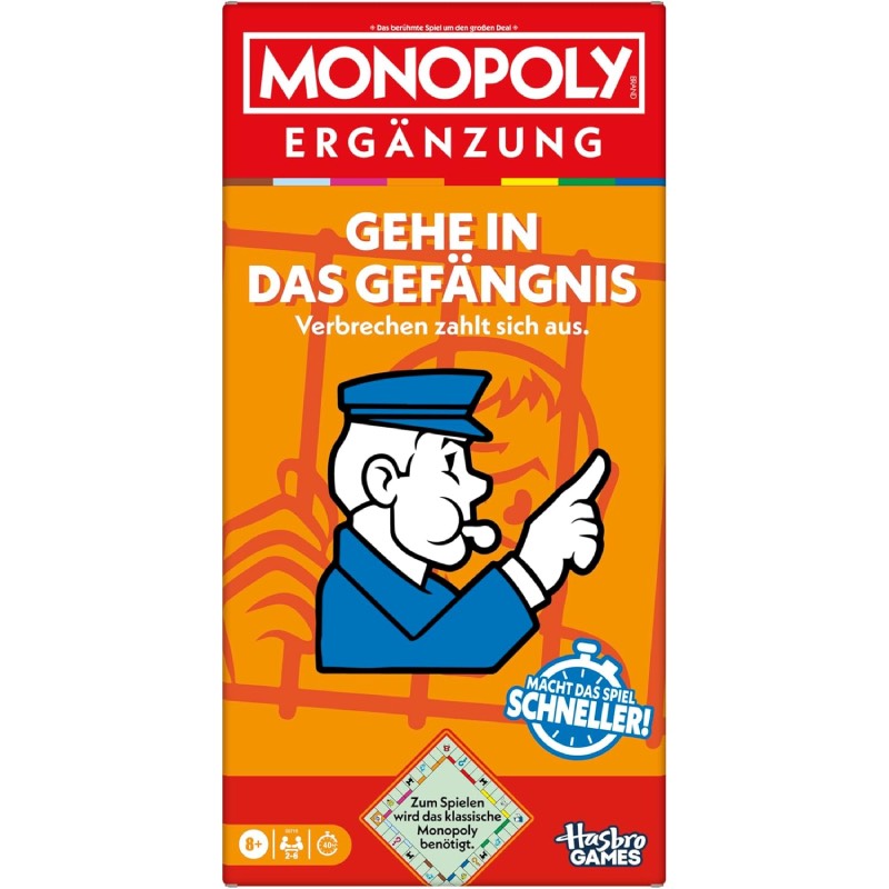Spiel-Erweiterung "Monopoly-Ergänzung: Gehe in das Gefängnis" von Hasbro Games