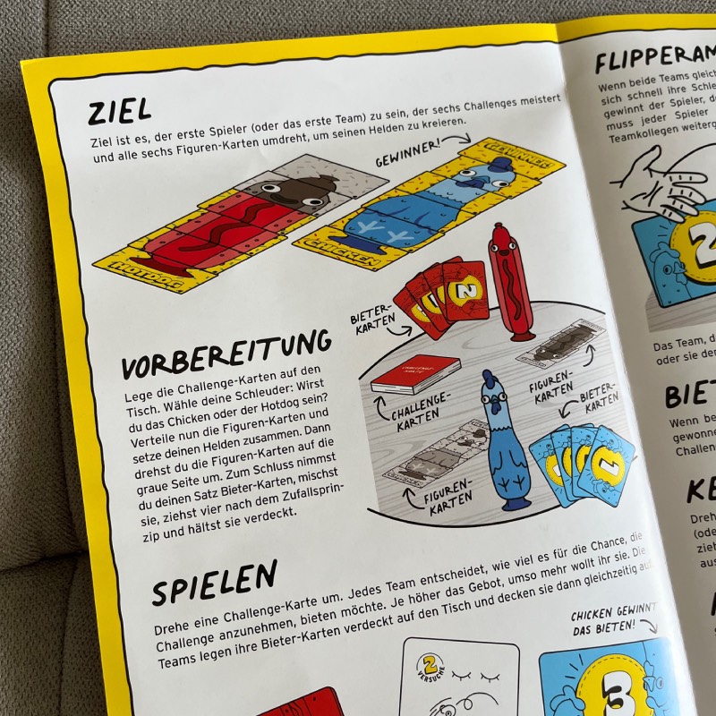 Partyspiel: "Chicken vs Hotdog" von Big Potato Games im Review von Big Potato Games ©https://dadslife.at