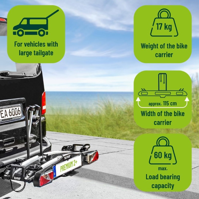Fahrradträger für Anhängekupplung: "Premium 2 Plus" von Eufab im Review von Eufab