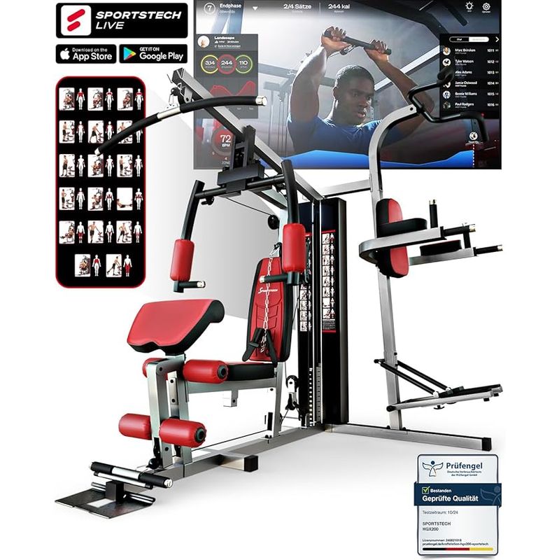 Multifunktionales Fitnessgerät-HGX100/HGX200-Sportstech