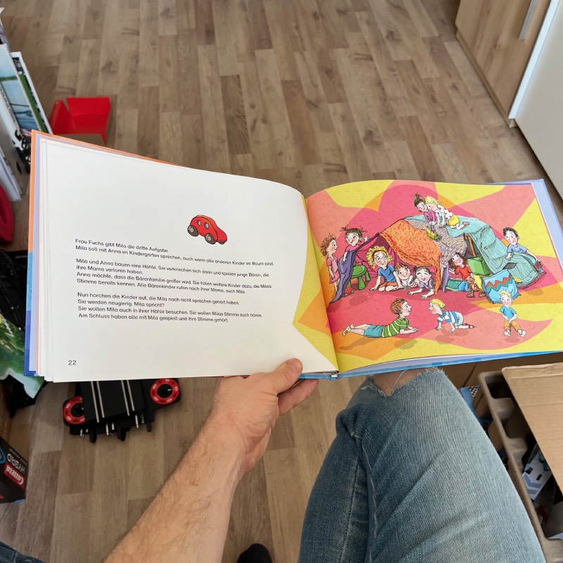 Bilderbuch: "Mila spricht!" von reinhardt im Review von reinhardt ©https://dadslife.at