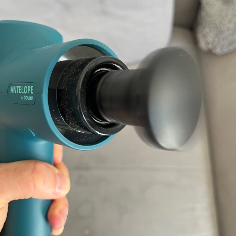 Massagepistole: "Antelope BOOM" von Beurer im Review von Beurer ©https://dadslife.at