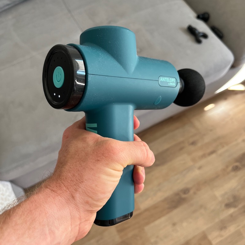 Massagepistole: "Antelope BOOM" von Beurer im Review von Beurer ©https://dadslife.at