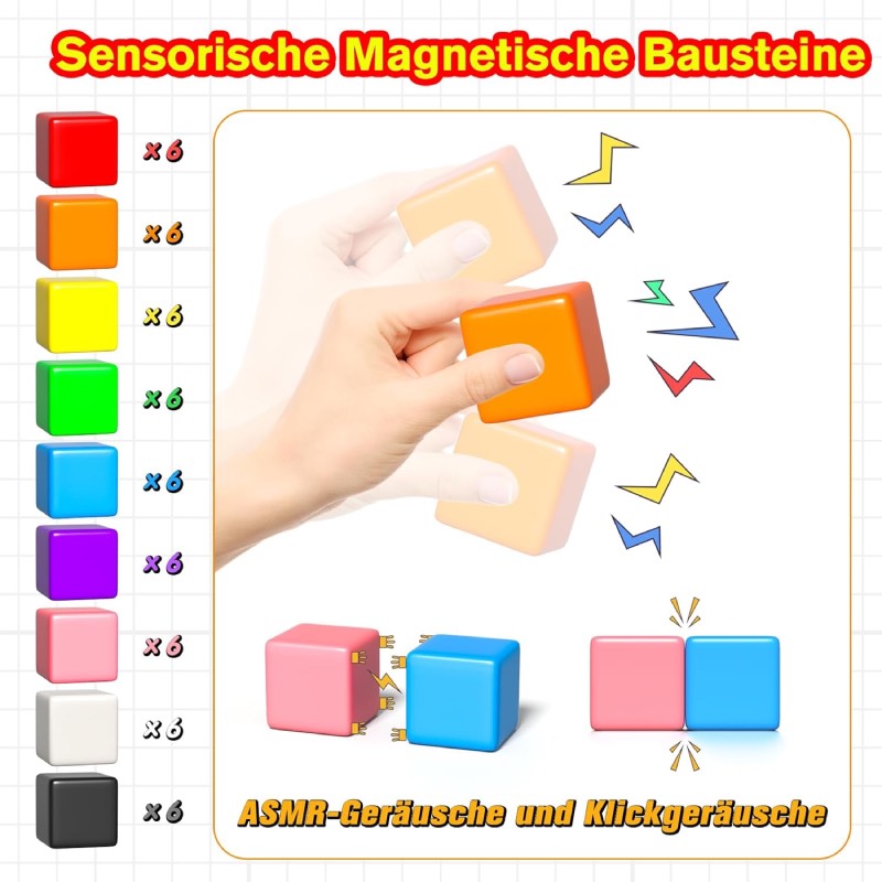 Magnetische Bausteine: "Apluses-A (54 Teile)" von Apluses im Review von Apluses