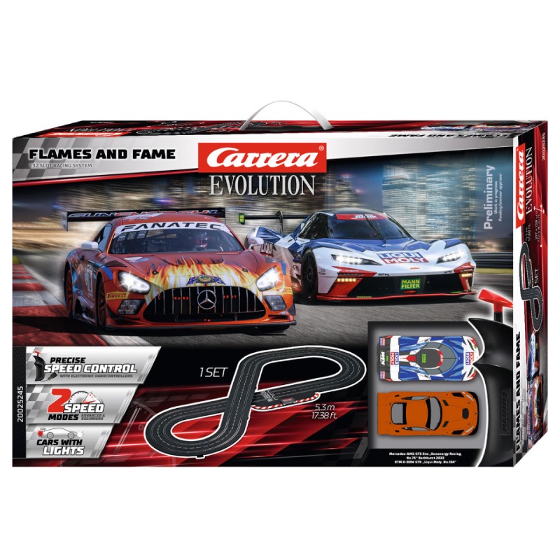 Rennbahn-Set "Flames and Fame" von Carrera