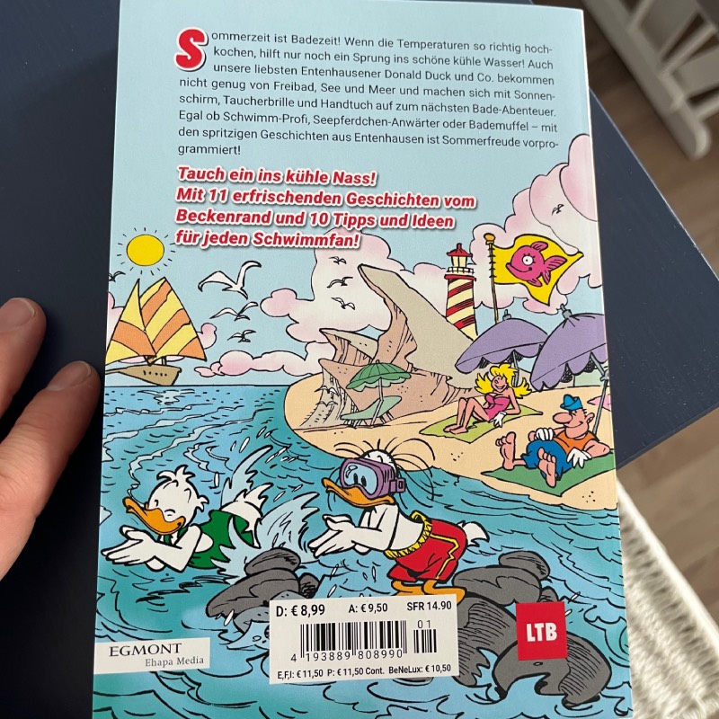 Lustiges Taschenbuch: "Schwimmen" von Egmont im Review von Egmont ©https://dadslife.at