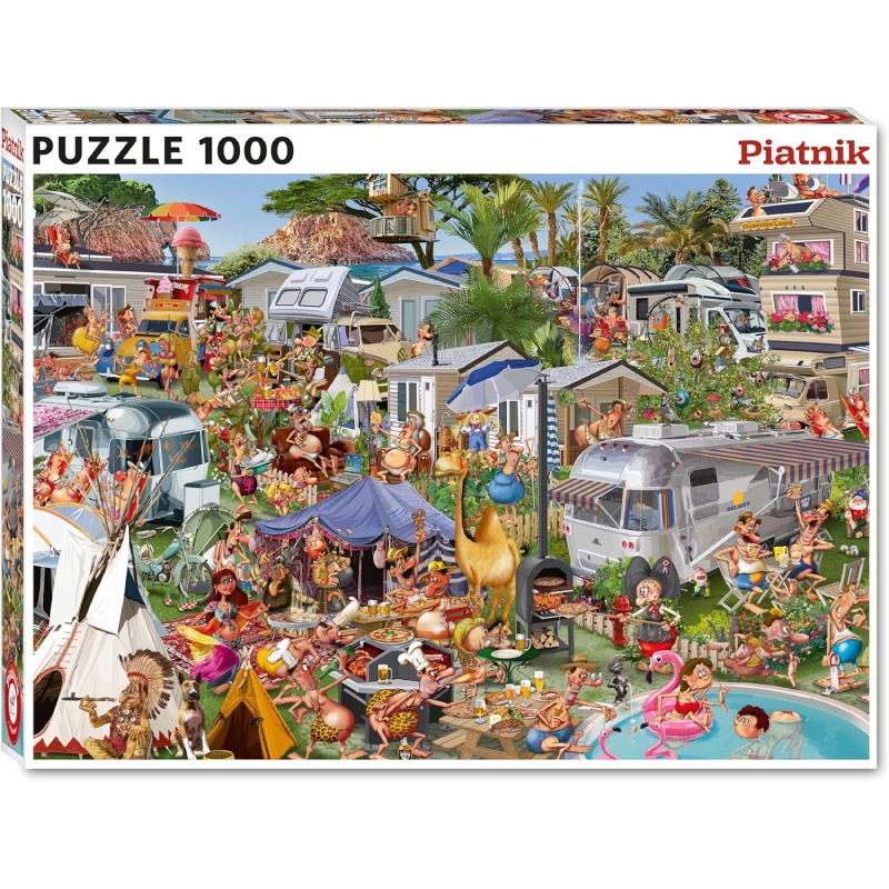 Puzzle "Camping Chaos (1000 Teile)" von Piatnik