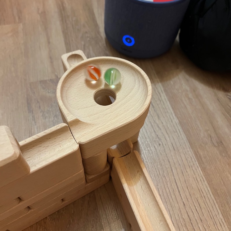 Holz-Murmelbahn: "M2 Basis (145 Teile)" von Baumkinder im Review von Baumkinder ©https://dadslife.at