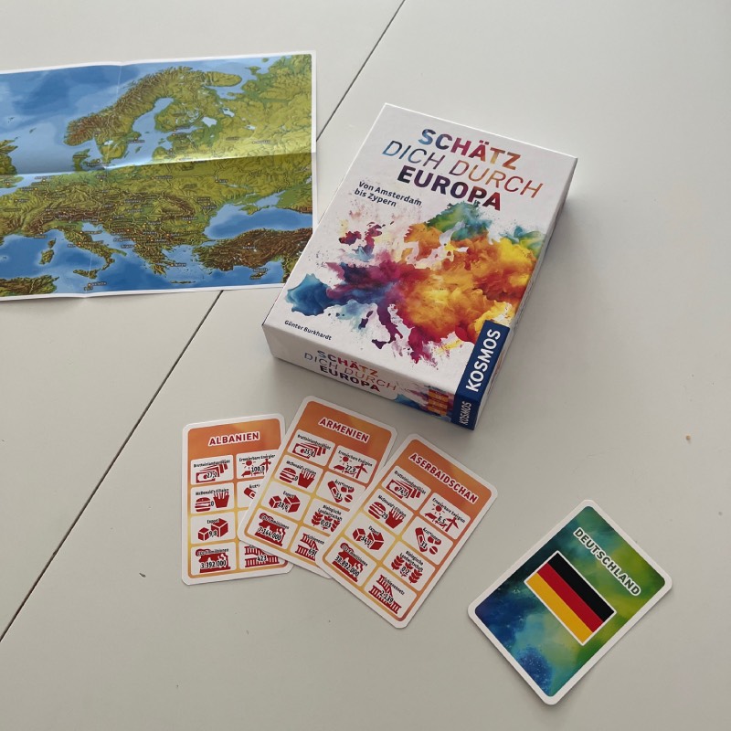 Kartenspiel: "Schätz dich durch Europa" von KOSMOS im Review von KOSMOS ©https://dadslife.at