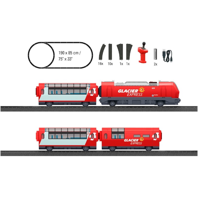 Elektrische Eisenbahn "My World: Glacier Express" von Märklin