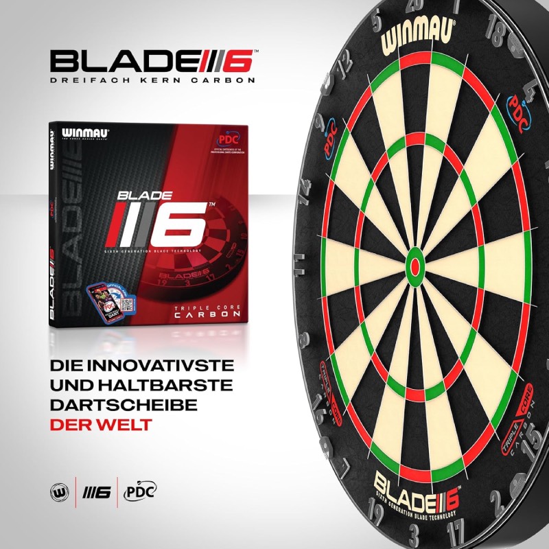 Steeldartboard: "Blade 6" von Winmau im Review von Winmau