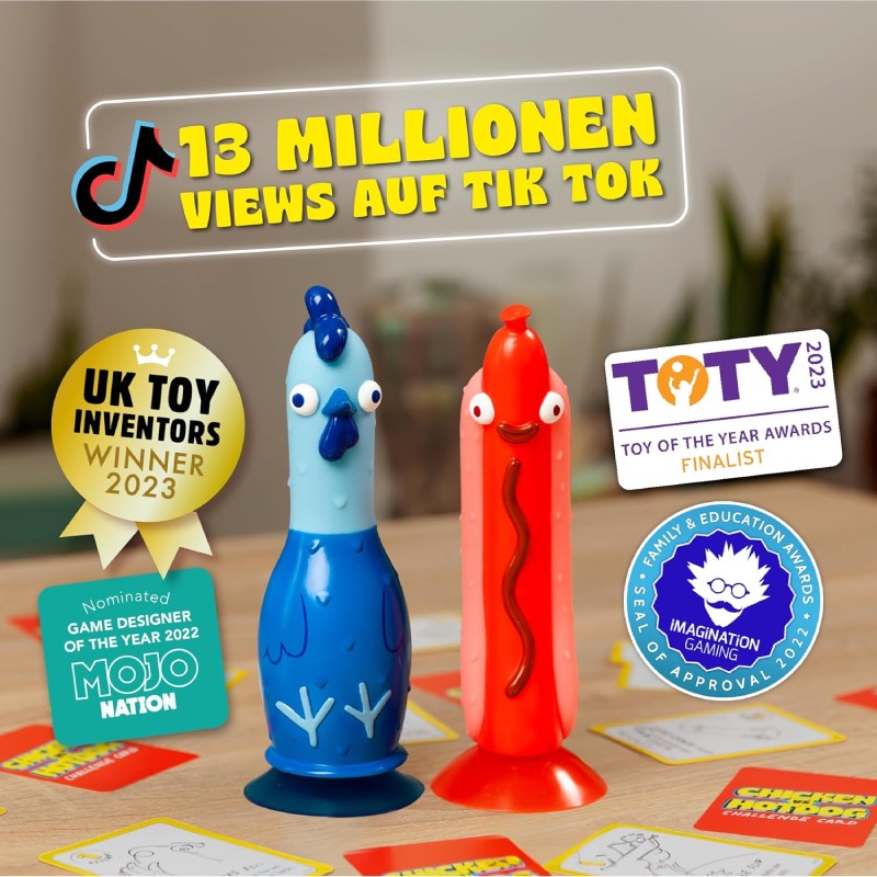 Partyspiel: "Chicken vs Hotdog" von Big Potato Games im Review von Big Potato Games