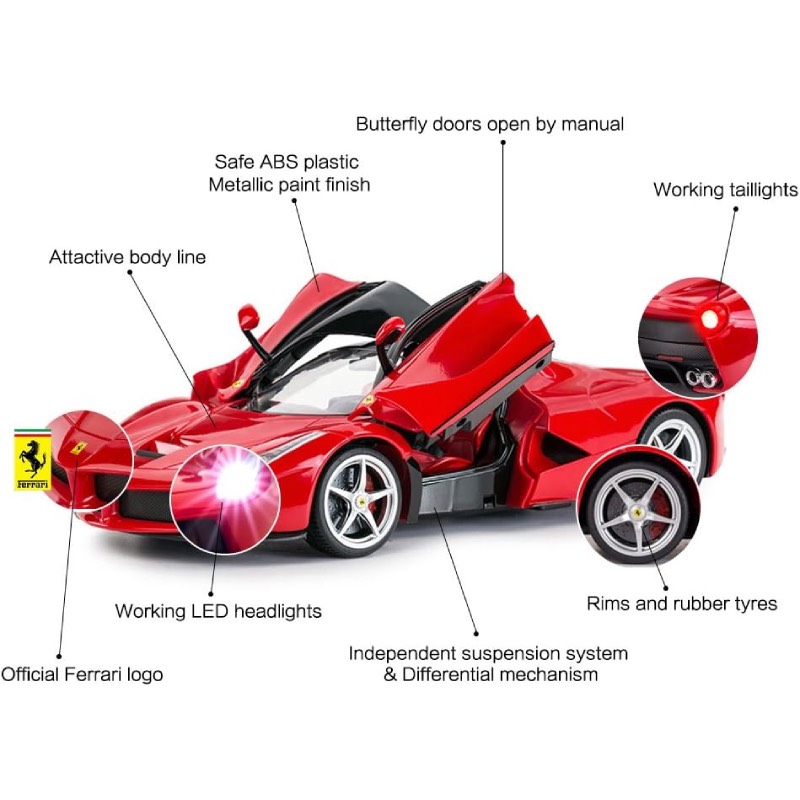 Ferngesteuertes Auto: "Ferrari "LaFerrari" 1/14" von Rastar im Review von Rastar