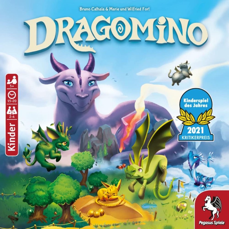 Kinderspiel "Dragomino (Autoren: Bruno Cathala, Marie Fort, Wilfried Fort)" von Pegasus Spiele