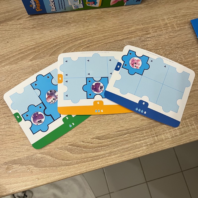 Logikspiel: "Badespaß" von ThinkFun Friends im Review von ThinkFun Friends ©https://dadslife.at